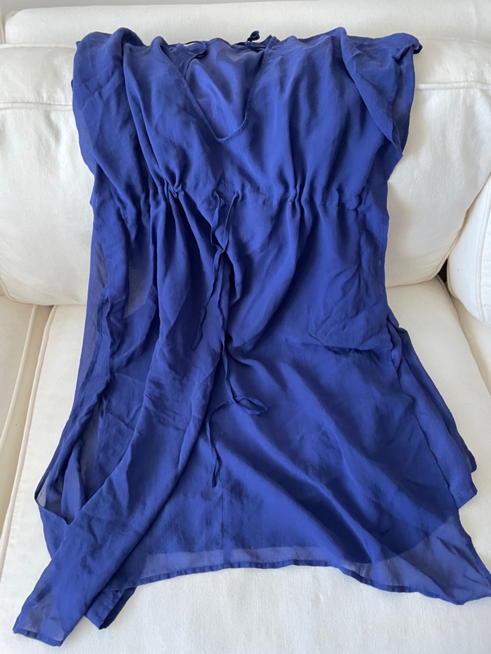 Eileen Fisher Deep Cobalt Sheer Tunic